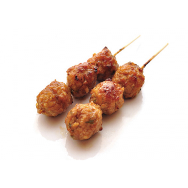 Brochette boulette de poulet